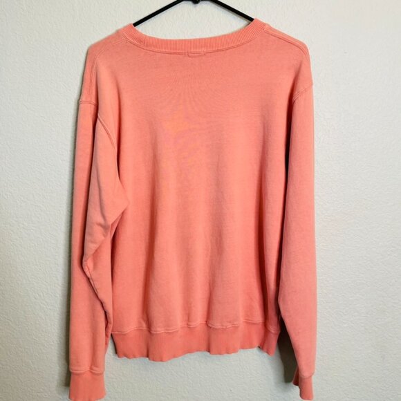 John Galt Peachy Pink Oversized Relaxed Basic Beachy Crewneck | Medium - Picture 5 of 5